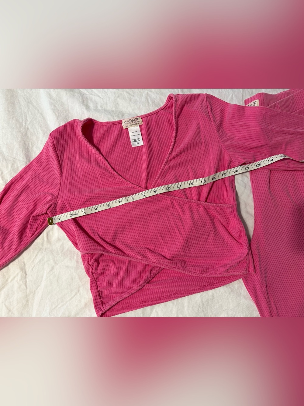 💕L ☆ Space Ribbed Pink Set💕 - Picture 7 of 9